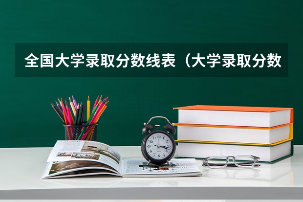 全国大学录取分数线表(大学录取分数线一览)