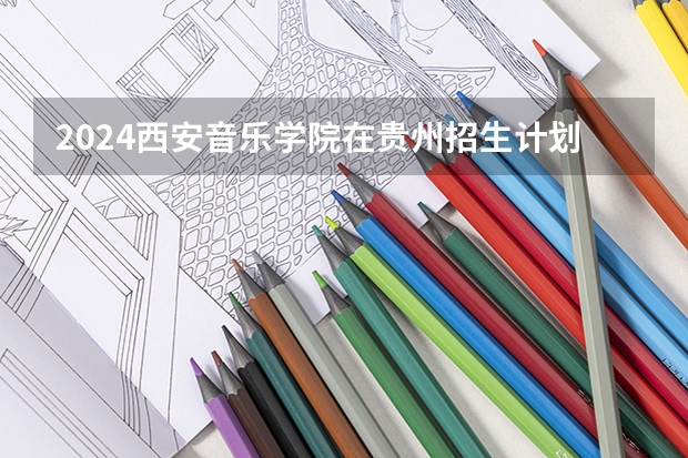 2024西安音乐学院在贵州招生计划