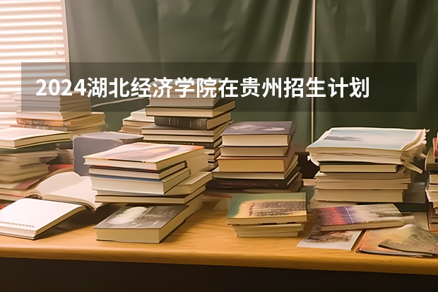 2024湖北经济学院在贵州招生计划