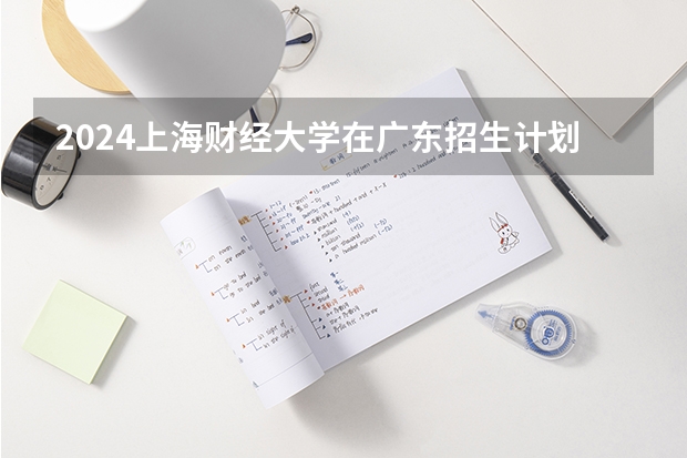 2024上海财经大学在广东招生计划