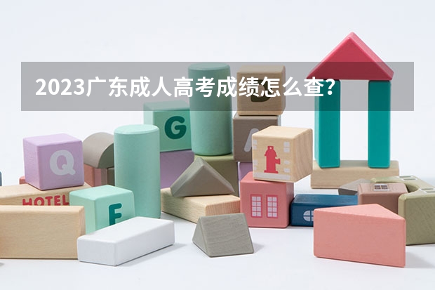 2023广东成人高考成绩怎么查?
