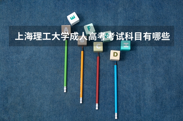 上海理工大学成人高考考试科目有哪些?