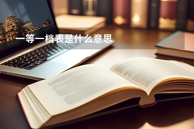 一等一档表是什么意思