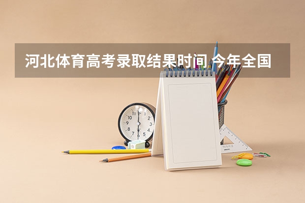 河北体育高考录取结果时间 今年全国各省的高考志愿填报时间是几号?