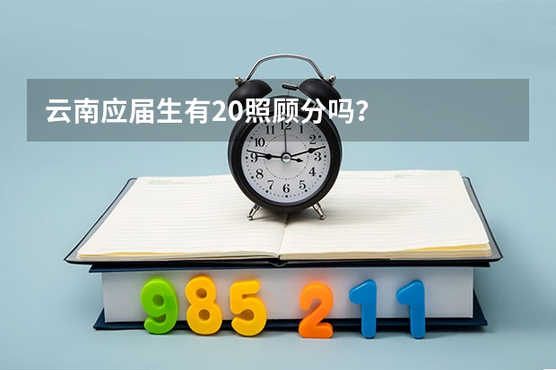 云南应届生有20照顾分吗?