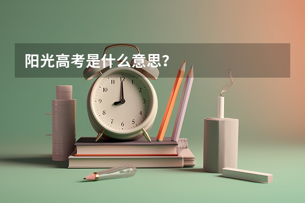 阳光高考是什么意思?
