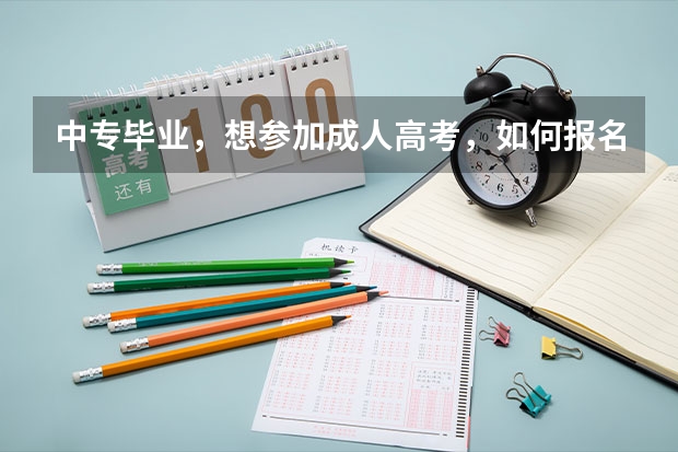 中专毕业,想参加成人高考,如何报名,什么流程,怎么准备,最好有网址链接