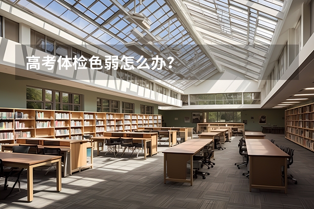 高考体检色弱怎么办?