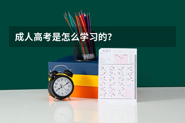 成人高考是怎么学习的?