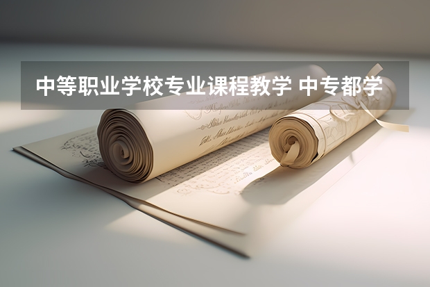 中等职业学校专业课程教学 中专都学什么课程