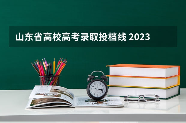 山东省高校高考录取投档线 2023山东各高校投档线