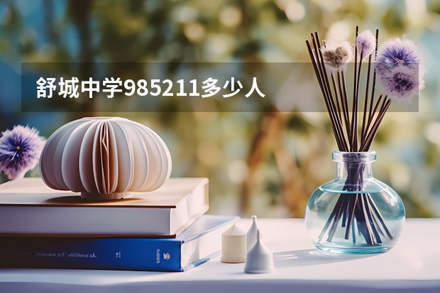 舒城中学985211多少人