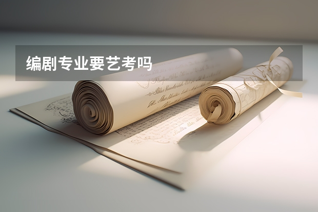 编剧专业要艺考吗