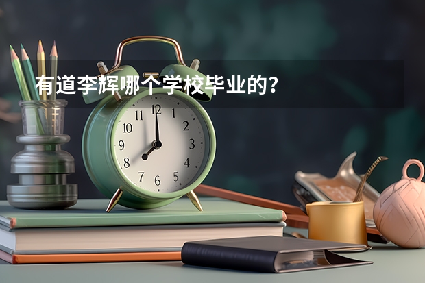 有道李辉哪个学校毕业的？
